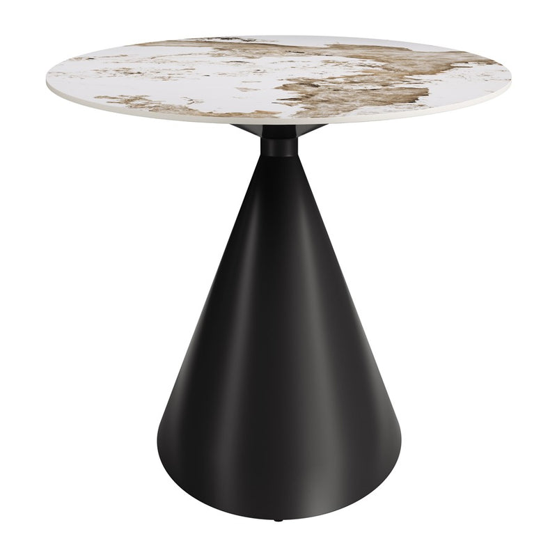 Zuo Modern Armana Dining Table, White/Brown