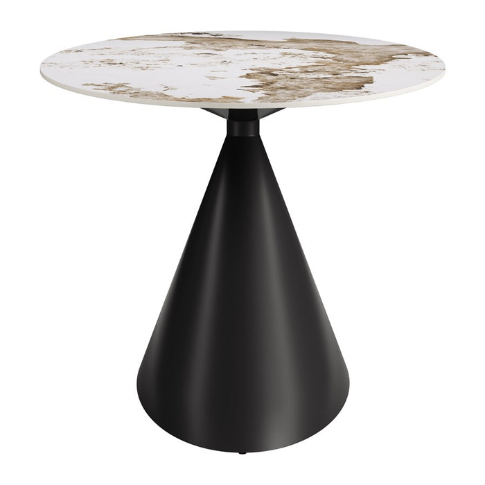 Zuo Modern Armana Dining Table, White/Brown