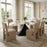 Zuo Modern Armana Dining Table, White/Brown