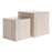 Zuo Modern Cambro Coffee Table, Set (2-Piece) Stone Beige - 111084