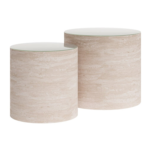 Zuo Modern Carzo Coffee Table, Set (2-Piece) Stone Beige - 111085