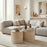 Zuo Modern Carzo Coffee Table, Set (2-Piece) Stone Beige