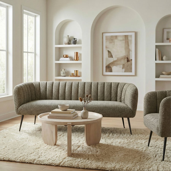 Zuo Modern Deco Sofa, Green Tweed