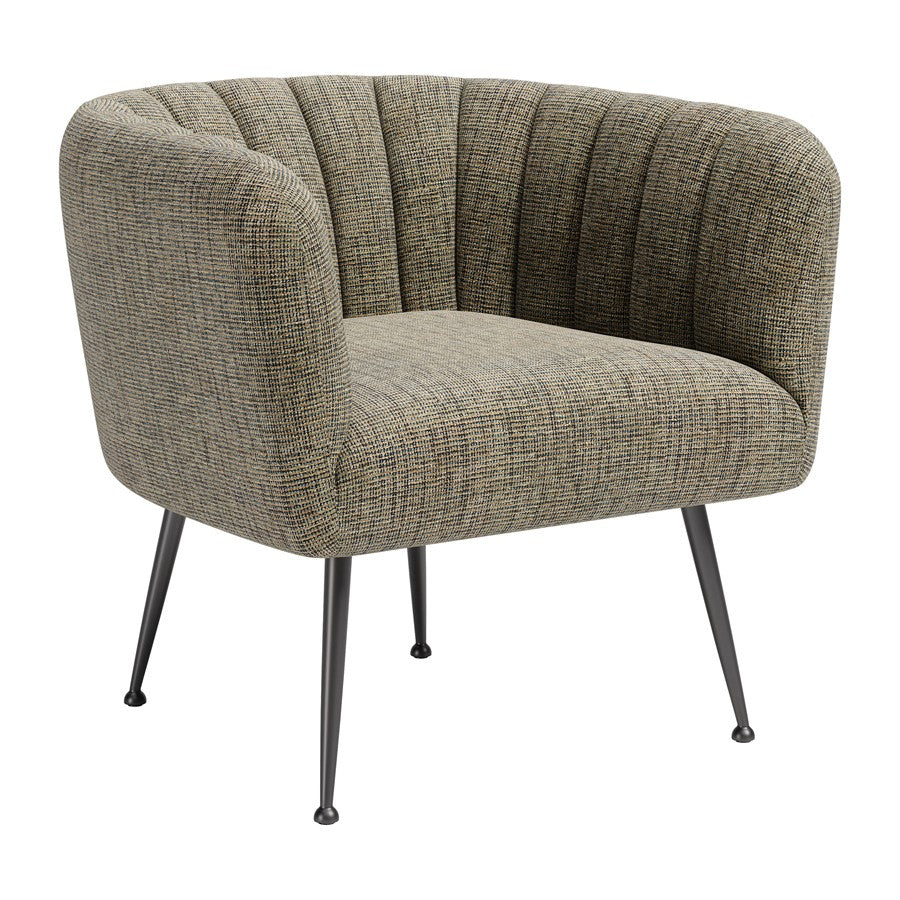 Zuo Modern Deco Accent Chair, Green Tweed - 111088