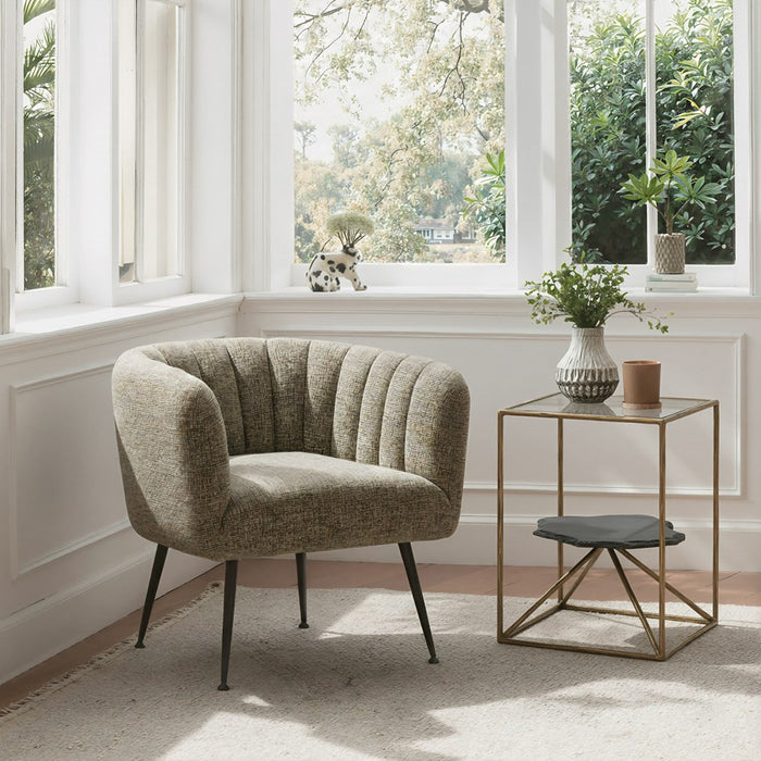 Zuo Modern Deco Accent Chair, Green Tweed