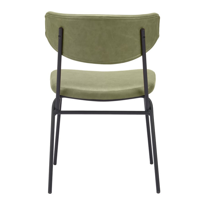 Zuo Modern Charon Dining Chair, Set of 2, Green
