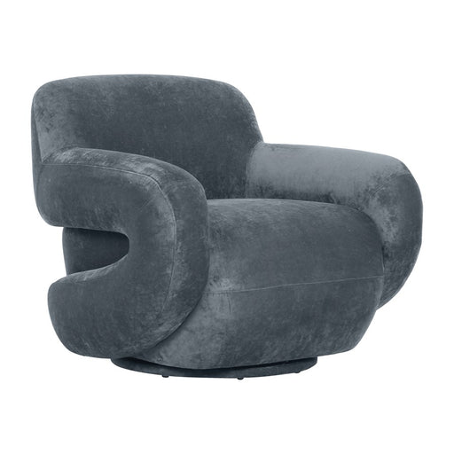 Zuo Modern Boble Swivel Chair, Storm Gray - 111162