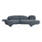 Zuo Modern Oblak Sofa, Storm Gray