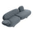 Zuo Modern Oblak Sofa, Storm Gray