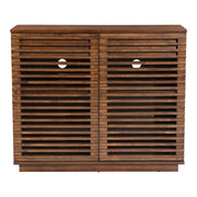 Zuo Modern Linea Cabinet, Walnut