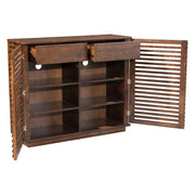 Zuo Modern Linea Cabinet, Walnut