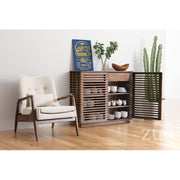 Zuo Modern Linea Cabinet, Walnut