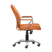 Zuo Modern Enterprise Low Back Office Chair, Terracotta
