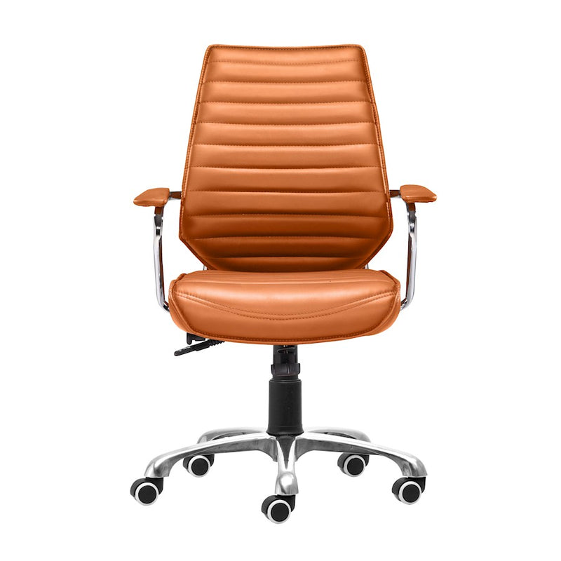Zuo Modern Enterprise Low Back Office Chair, Terracotta