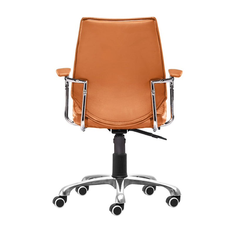 Zuo Modern Enterprise Low Back Office Chair, Terracotta