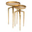 Zuo Modern Como Accent Table, Set of 2, Antique Gold