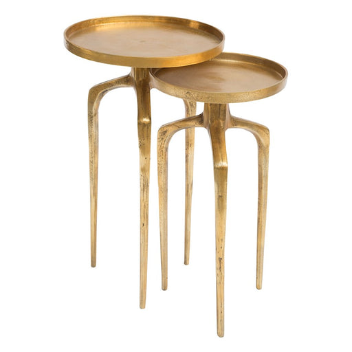 Zuo Modern Como Accent Table, Set of 2, Antique Gold