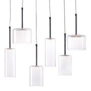Zuo Modern Hale Ceiling Lamp, Clear