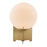 Zuo Modern Pearl Table Lamp, White/Brass