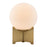 Zuo Modern Pearl Table Lamp, White/Brass