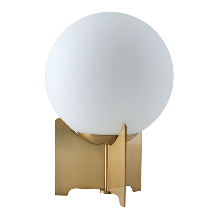 Zuo Modern Pearl Table Lamp, White/Brass