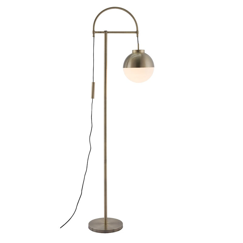 Zuo Modern Waterloo Floor Lamp, White/Bronze