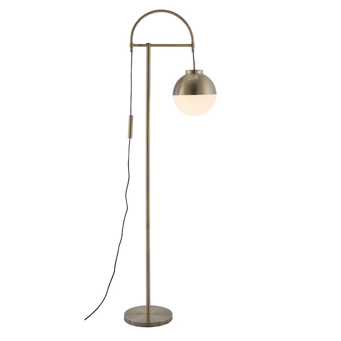 Zuo Modern Waterloo Floor Lamp, White/Bronze