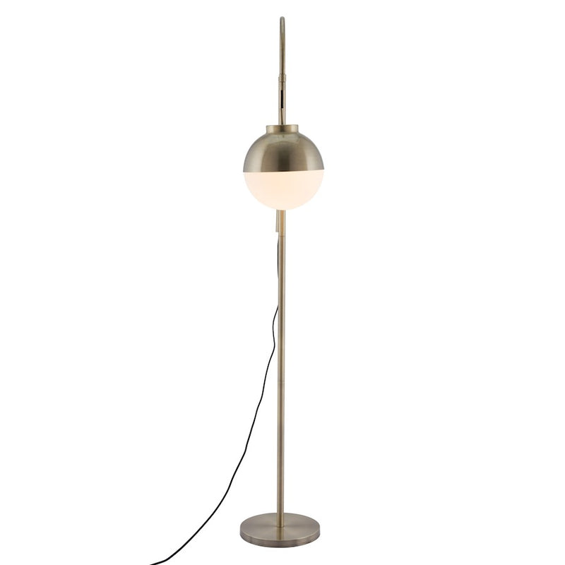 Zuo Modern Waterloo Floor Lamp, White/Bronze