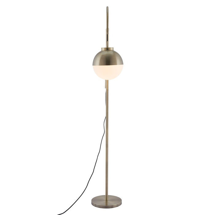 Zuo Modern Waterloo Floor Lamp, White/Bronze