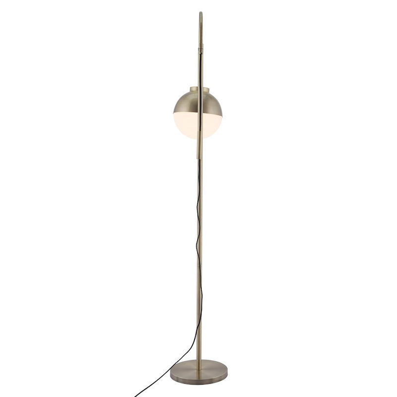 Zuo Modern Waterloo Floor Lamp, White/Bronze