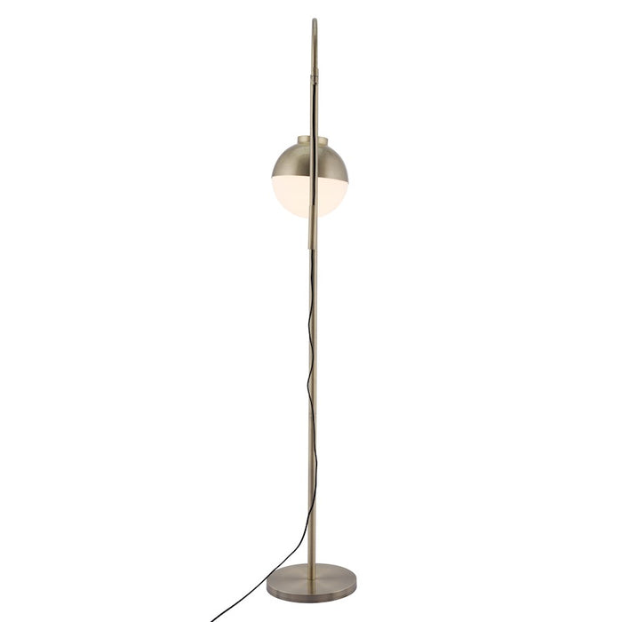 Zuo Modern Waterloo Floor Lamp, White/Bronze