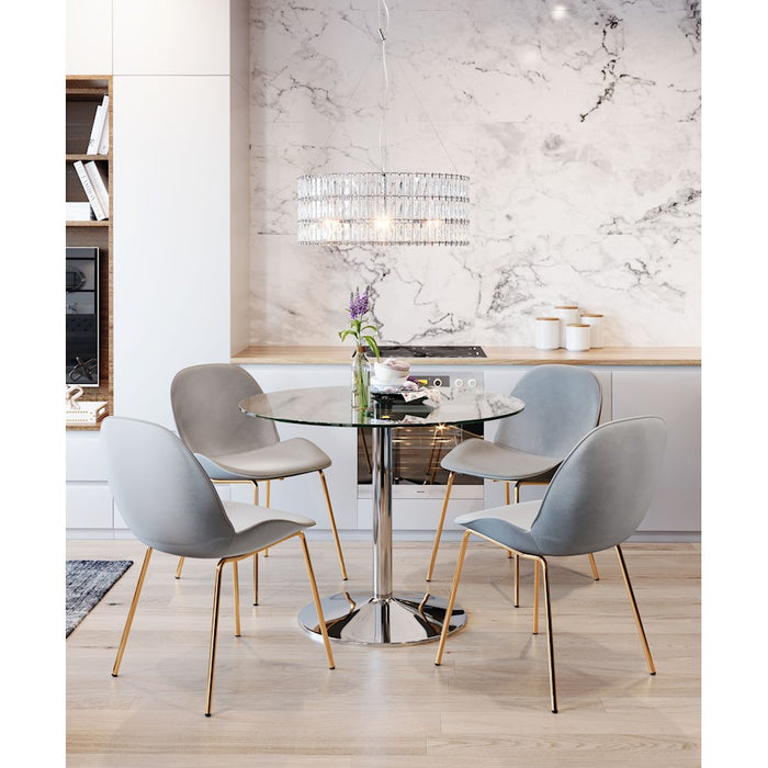 Zuo Modern Jena Ceiling Lamp, Chrome