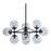 Zuo Modern Belfast Ceiling Lamp, Black - 56065