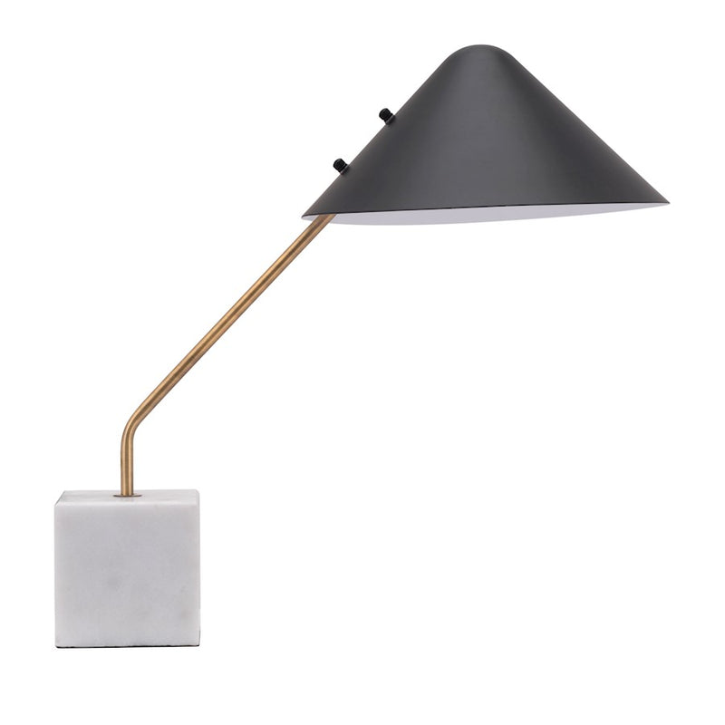 Zuo Modern Pike Table Lamp, Black/White