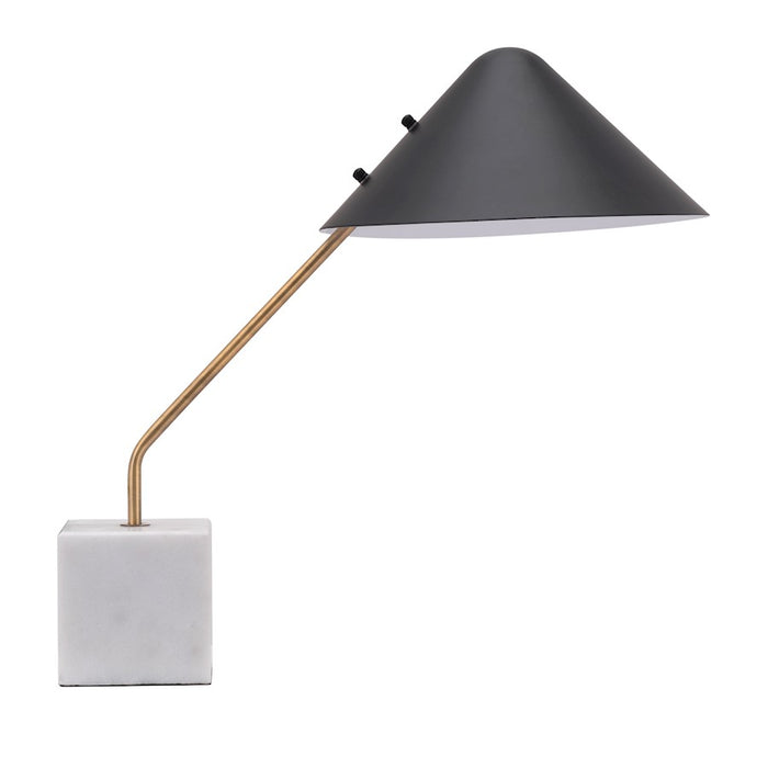 Zuo Modern Pike Table Lamp, Black/White