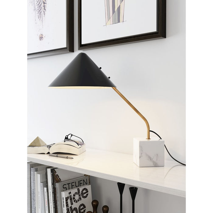 Zuo Modern Pike Table Lamp, Black/White