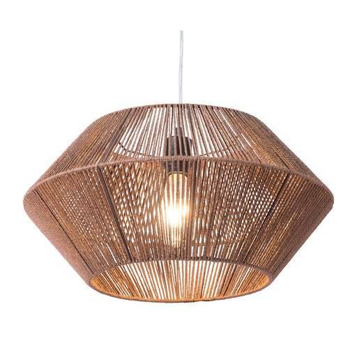 Zuo Modern Kendrick Ceiling Lamp, Brown - 56092