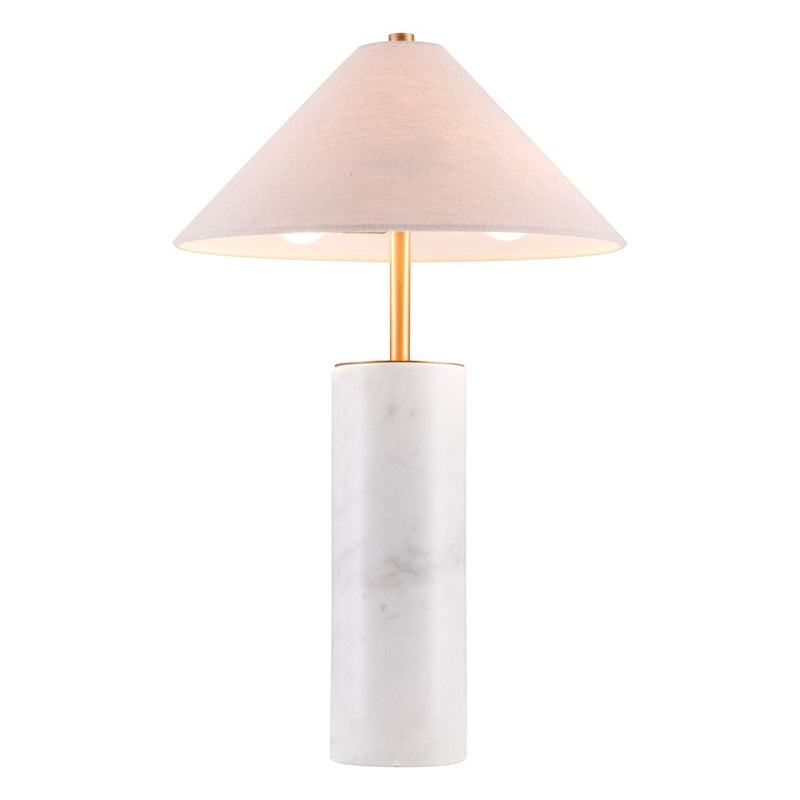 Zuo Modern Ciara Table Lamp, Beige/White - 56100