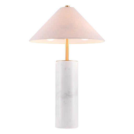 Zuo Modern Ciara Table Lamp, Beige/White