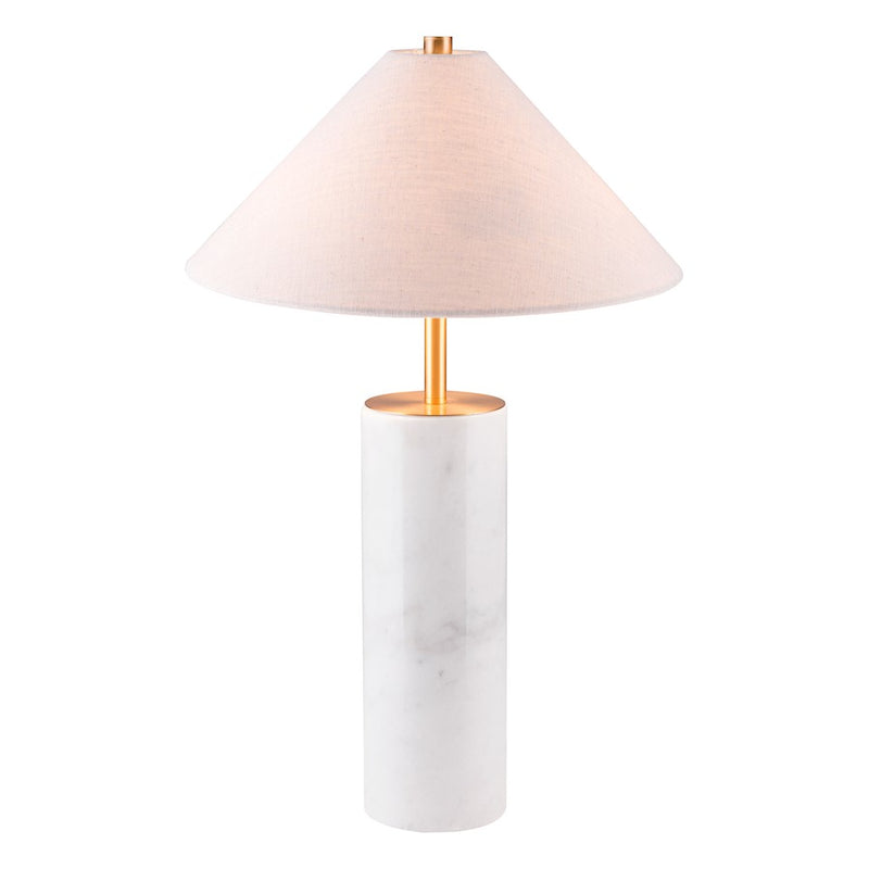 Zuo Modern Ciara Table Lamp, Beige/White