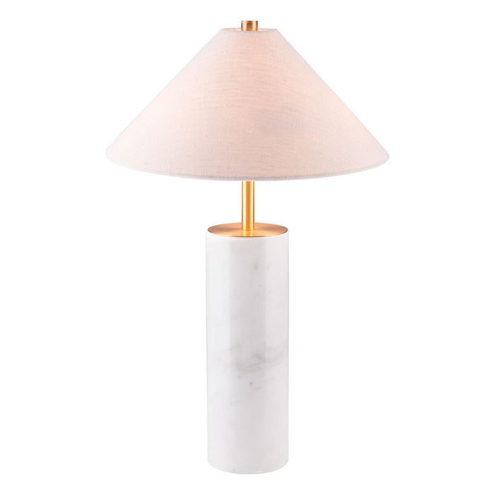 Zuo Modern Ciara Table Lamp, Beige/White