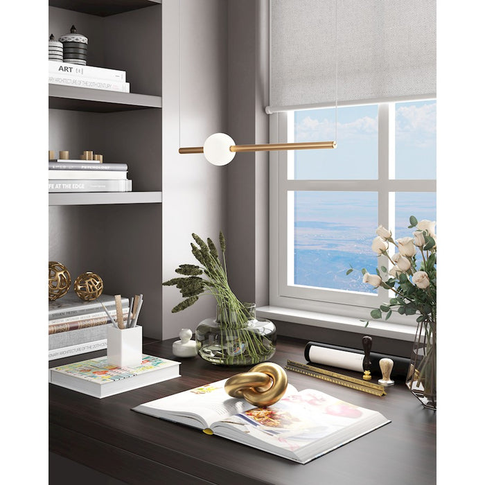 Zuo Modern Adeo Ceiling Lamp, Brass