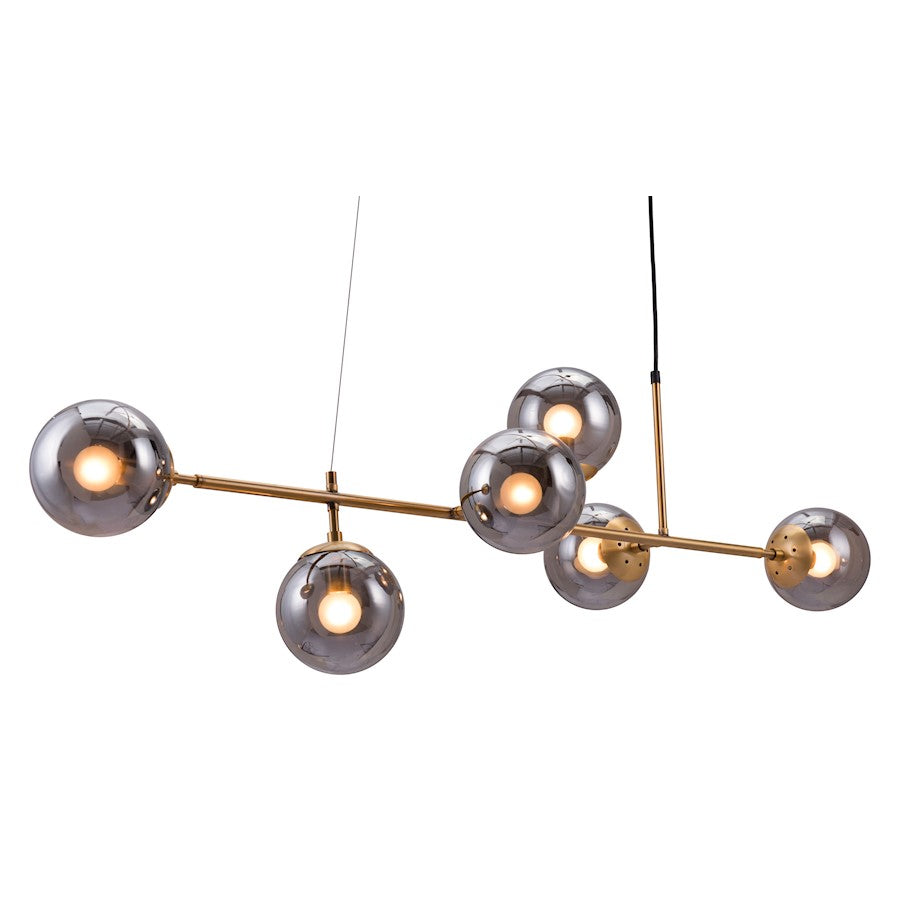 Zuo Modern Gisela Ceiling Lamp, Brass - 56110