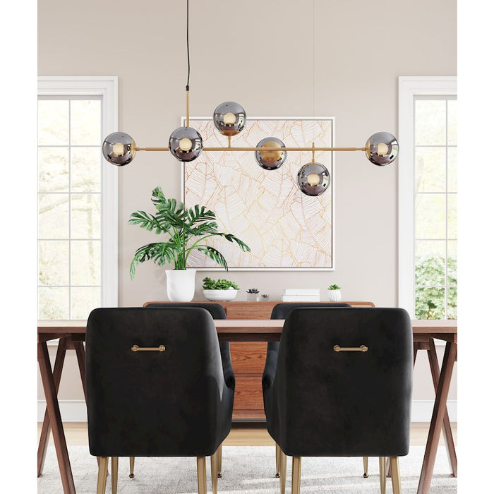 Zuo Modern Gisela Ceiling Lamp, Brass
