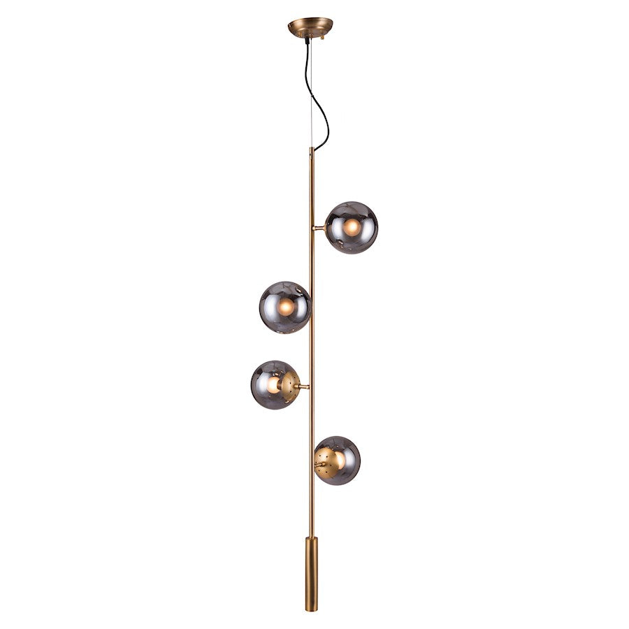 Zuo Modern Zatara Ceiling Lamp, Brass - 56111