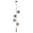 Zuo Modern Zatara Ceiling Lamp, Brass