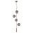 Zuo Modern Zatara Ceiling Lamp, Brass