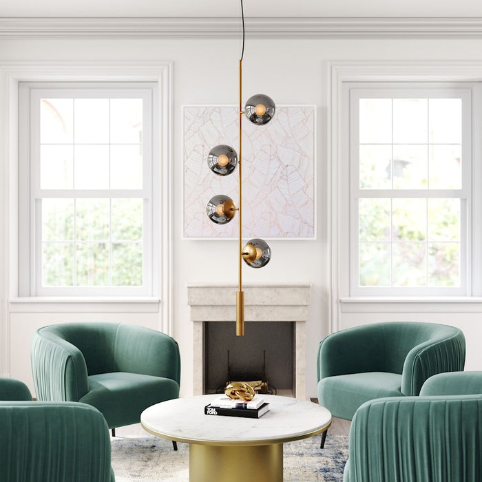 Zuo Modern Zatara Ceiling Lamp, Brass
