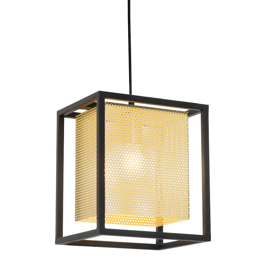 Zuo Modern Yves Ceiling Lamp, Gold/Black - 56128