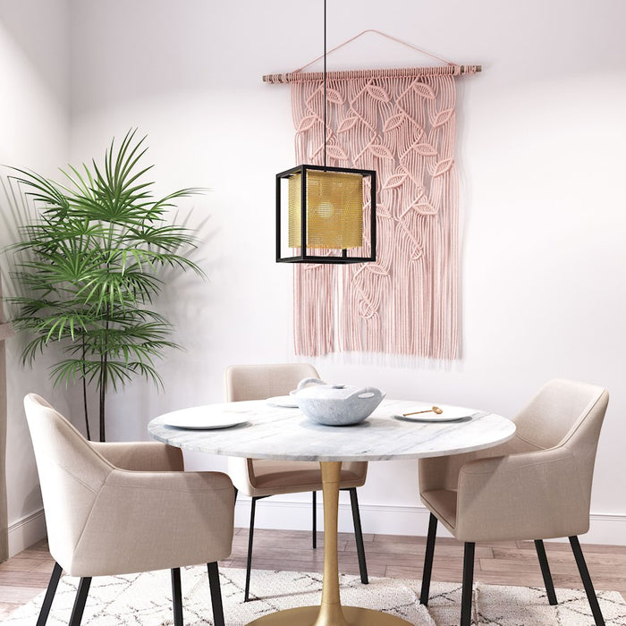 Zuo Modern Yves Ceiling Lamp, Gold/Black